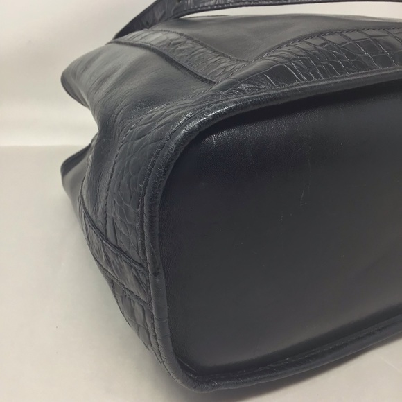 Vintage Black Brahmin Classic Tote - Picture 9 of 16